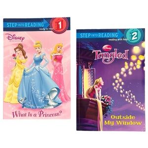 ✅ 5 for $25 - Disney Princess Books: What Is a Princess and Tangled, Set of 2